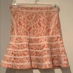 Parker  light pink lace skirt
